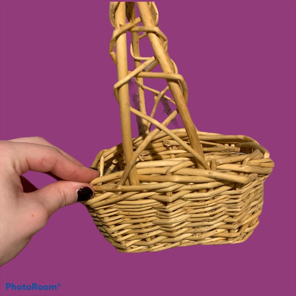 Tiny wooden basket